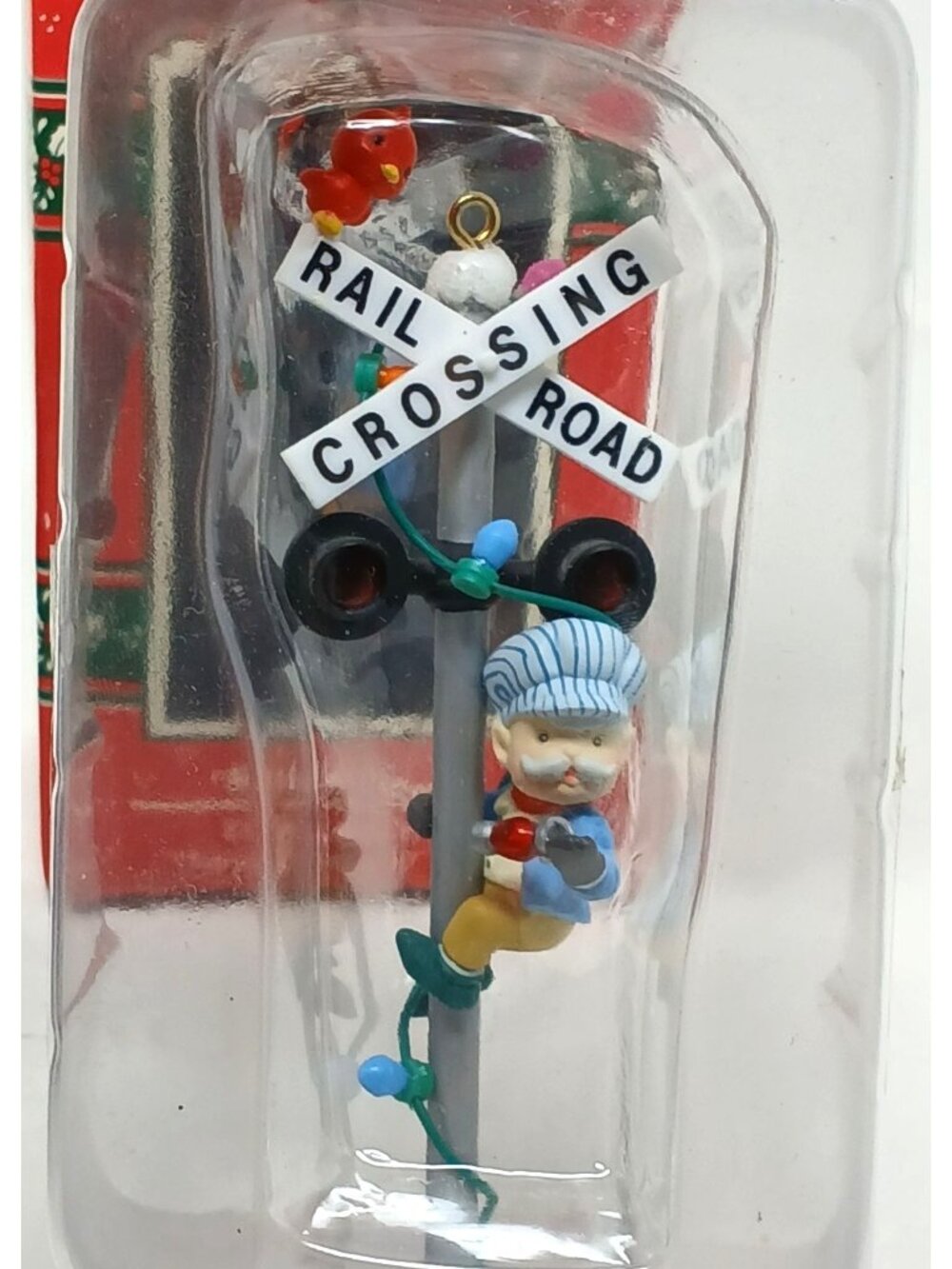 Enesco Railroad Repairs Christmas Ornament 1992 Handy Dandy Elf Series #GS-6